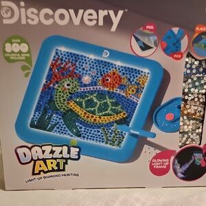 Discovery Dazzle Art Light-Up Diamond Painting - Blue Brand New Ages 8+